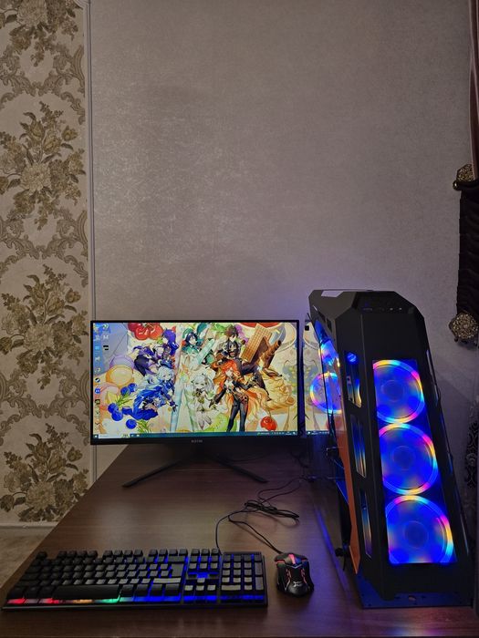 Продам Супер мощный игровой компьютер с Игровым Монитором 27* 165hz