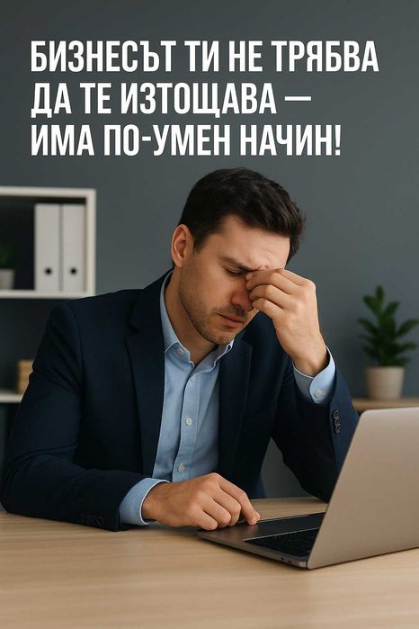 Бизнесът ти не трябва да те изтощава — има по-умен начин