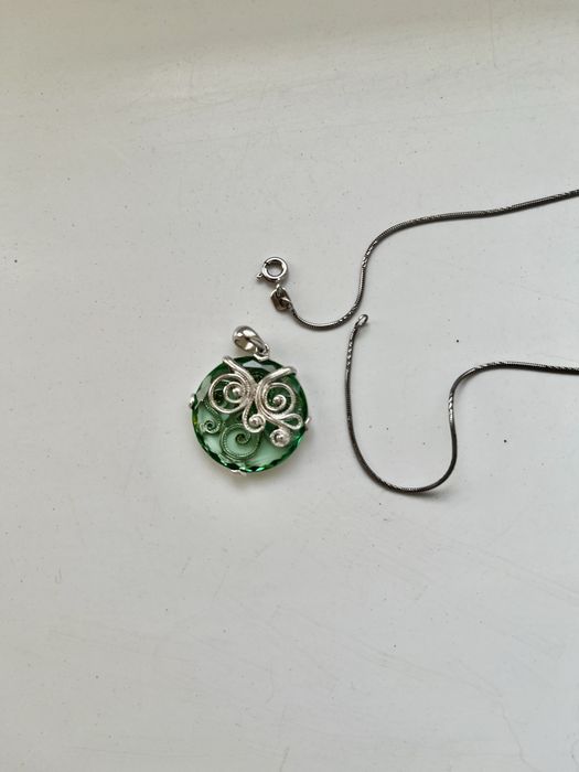 Цепочка с подвеской серебро