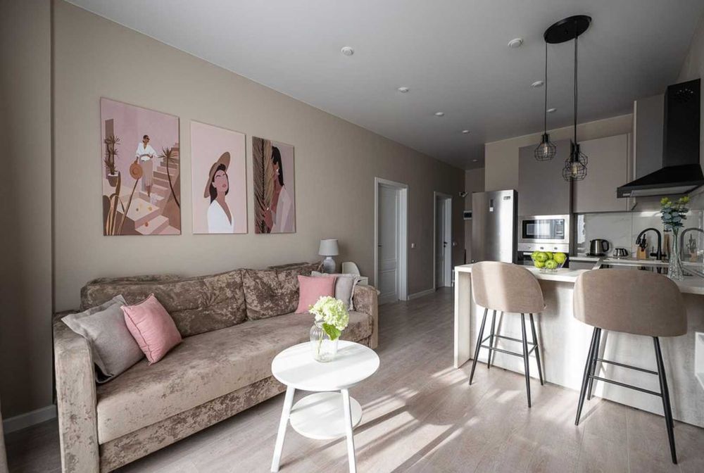 Сдаются 2-комнатные апартаменты на левом берегу.