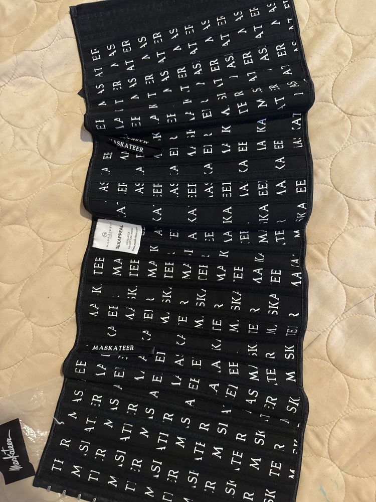 Корсет Maskateer MONOCHROME Black Waist Trainer MEDIUM to LONG torso