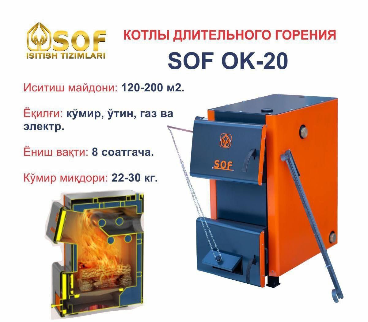 Твёрдотопливные котлы Соф иситиш котёллари
