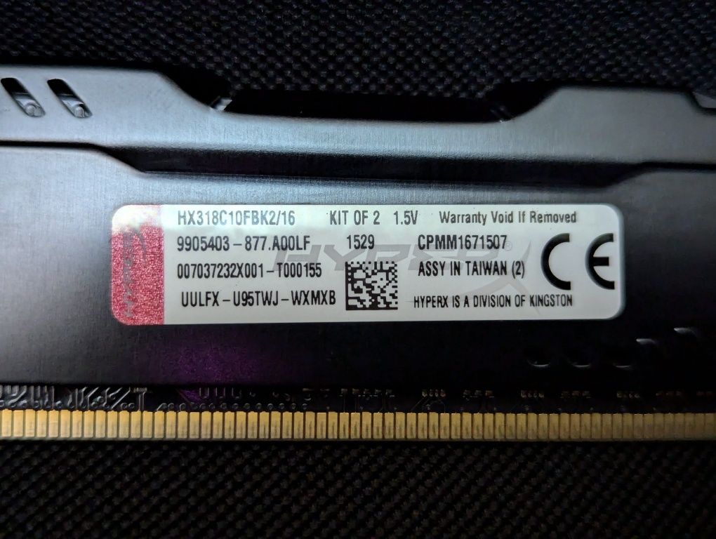 ОЗУ Kingston HyperX Fury DDR3 16GB 1866Mhz