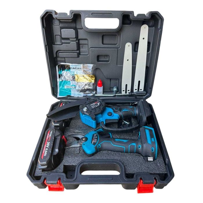 WerkBul Акумулаторна ножица с дисплей Трион с автом омас Телескоп Прът