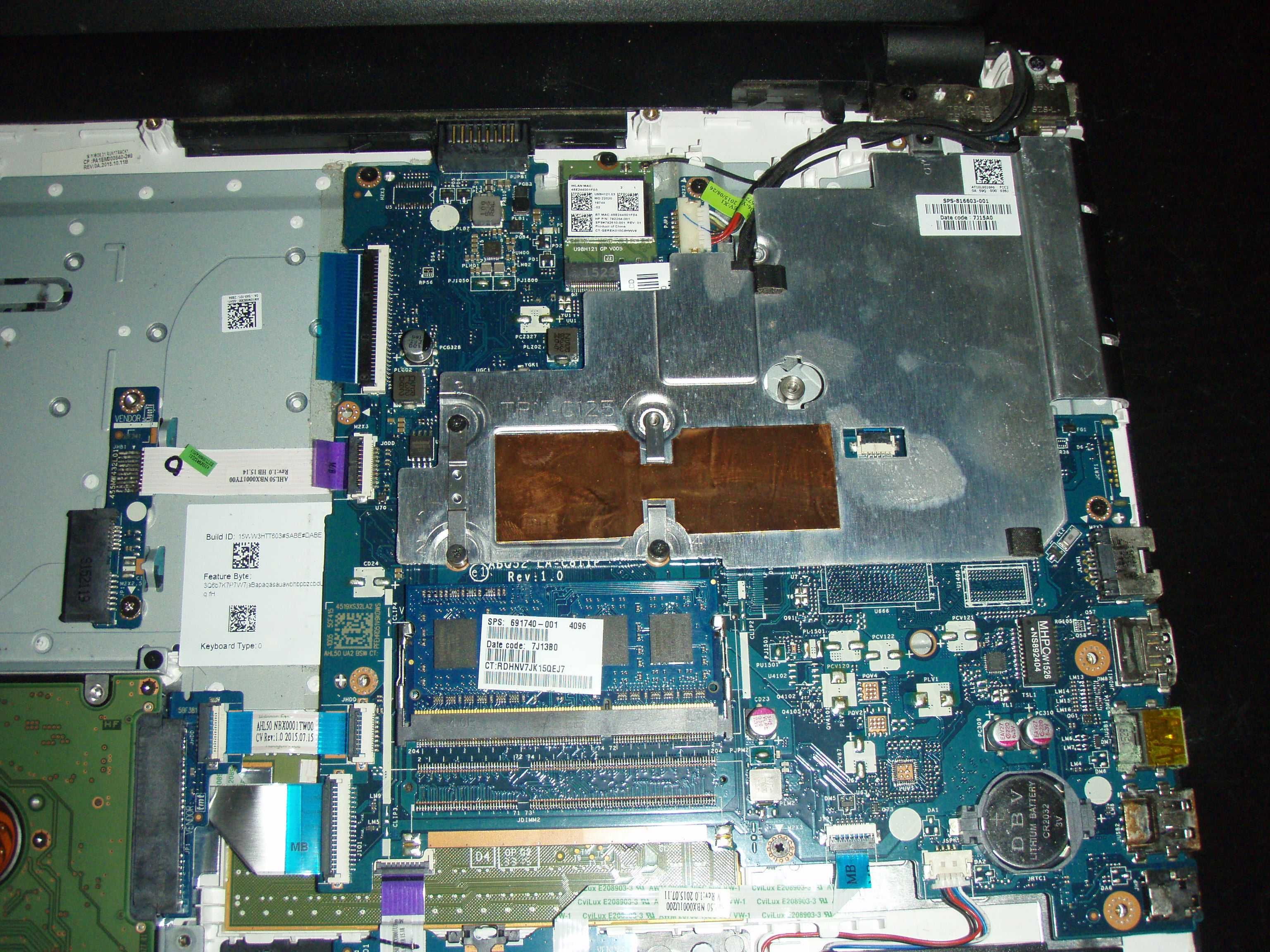 Dezmembrez HP 15-ac109ns Intel Celeron N3050, defect (nu porneste)