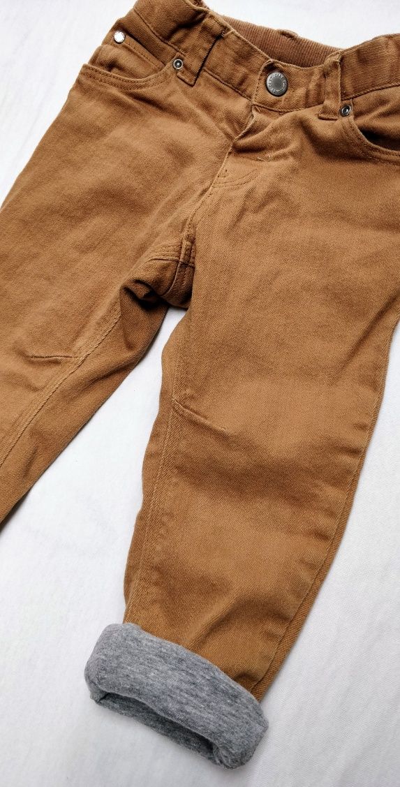 Set pantaloni H&M, blugi căptușiti 2-3 ani