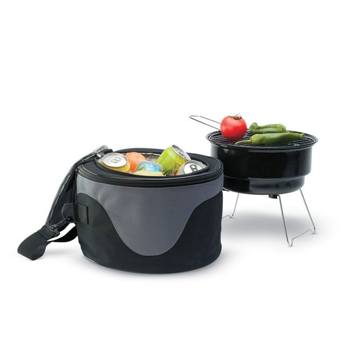 Barbeque grill & cooler bag