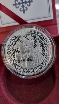 Серебряная коллекционная монета Казахстана "Jeti Qazyna"