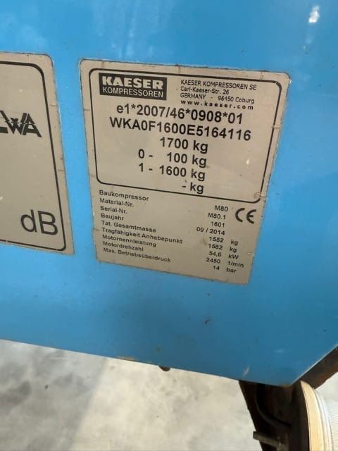 Motocompresoare Kaeser M80 si M100 an2015 14bar