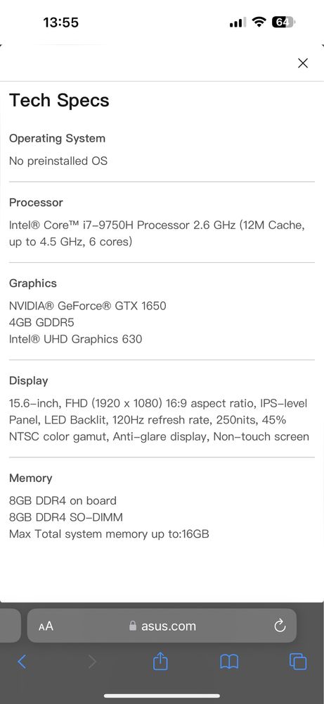 Laptop Performant Asus X571GT-AL147