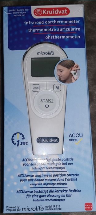 Termometru infraroșu auricular(nou în cutie)