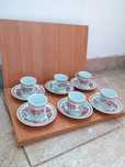 Set cani si farfurii servire cafea vintage portelan chinezesc Asia