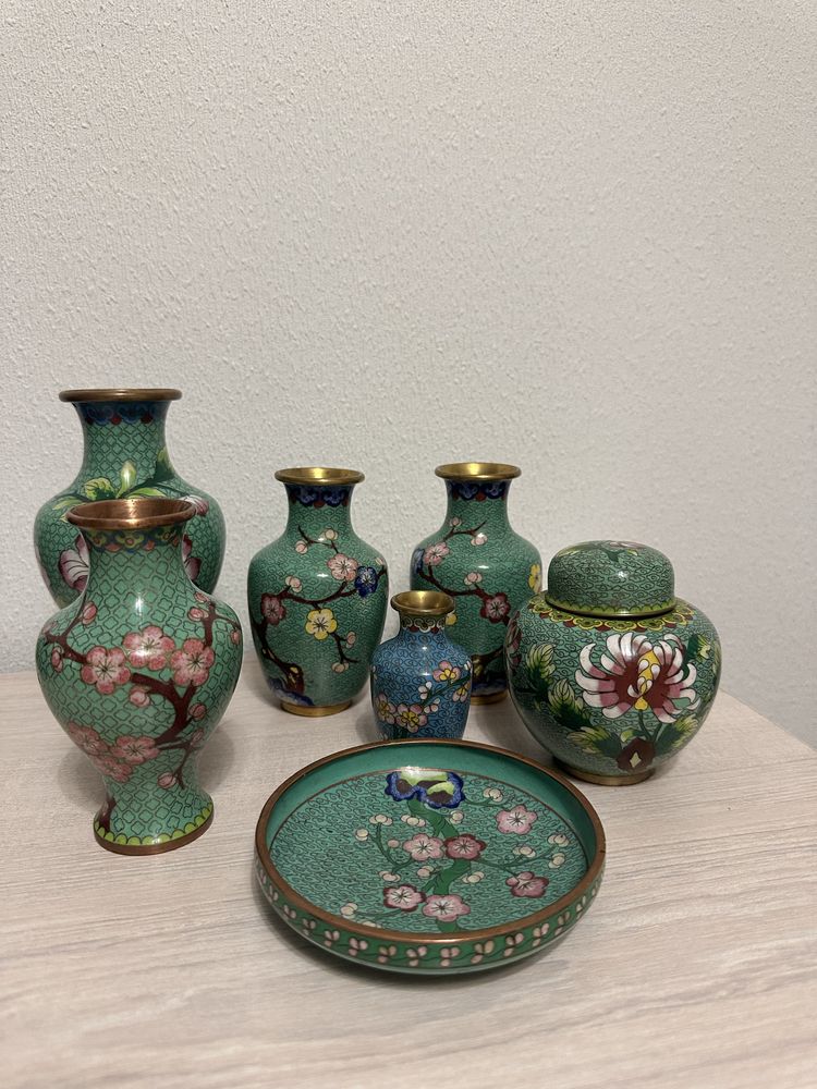 Вазы, шкатулки, клуазоне