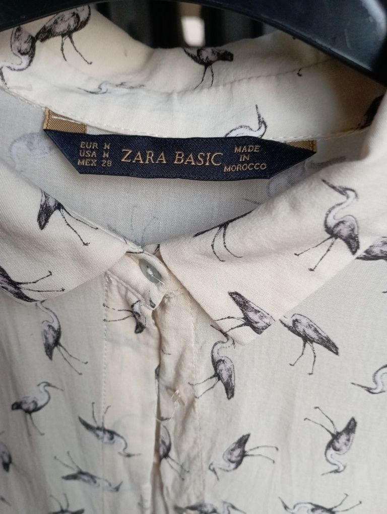 Cămașă bluza Zara imprimeu pasari