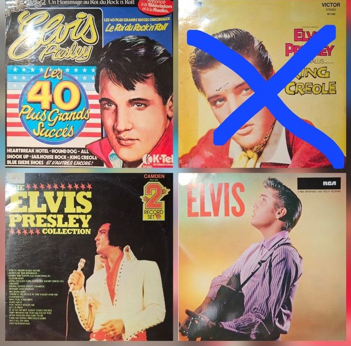 Discuri vinil ( Barbra Streisand,  Elvis Presley)