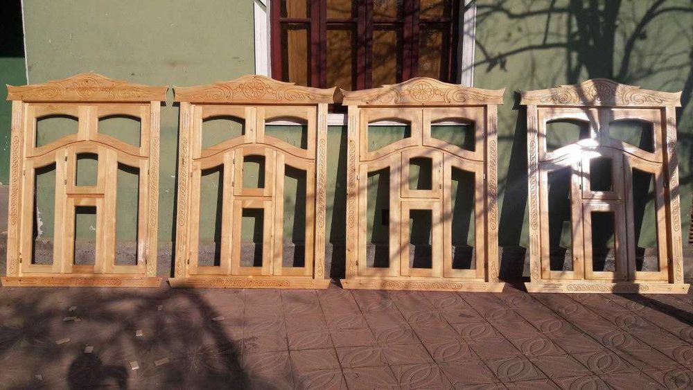 Изготовляем окон и дверей из дерева (сосны) Eshik va derazalar yasaymi