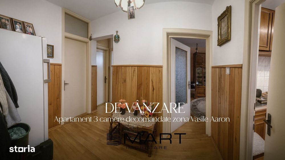 Apartament 3 camere decomandate zona Vasile Aaron Sibiu