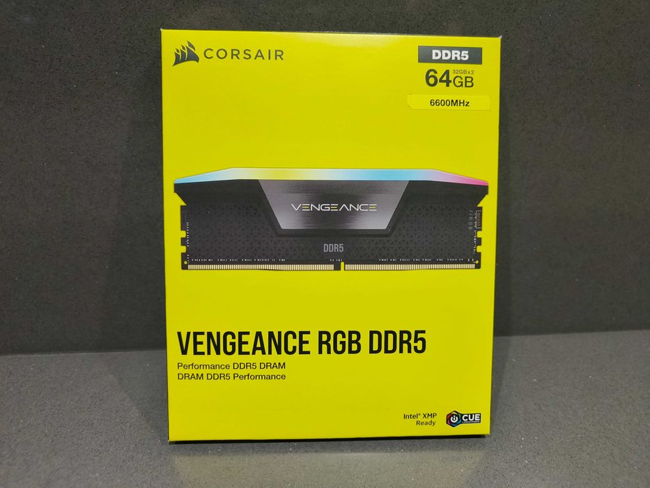 CORSAIR Vengeance RGB 128 GB (4x32GB) DDR5 DRAM 6600MT/s CL32