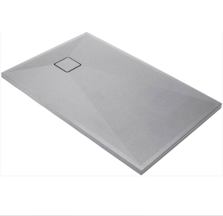 Cadita dus dreptunghiulara compozit Deante Correo 120x80 cm, gri