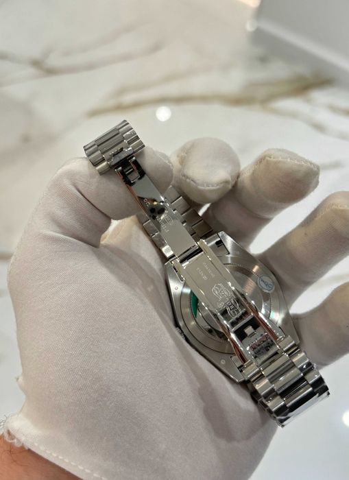 rolex day-date 40mm сребристо/синьо