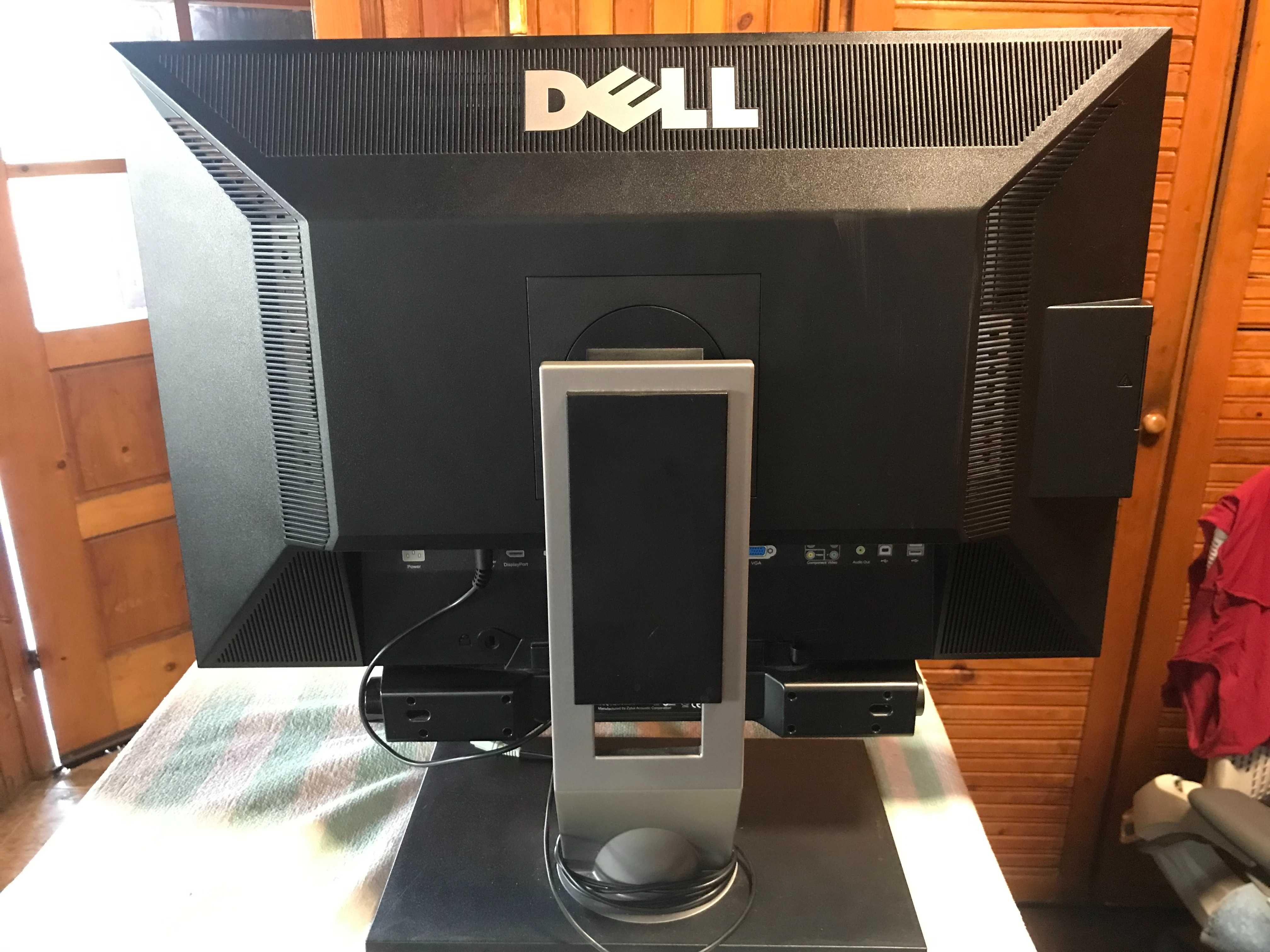 Dell UltraSharp U2410 24" Widescreen LCD Monitor+audio stereo speaker