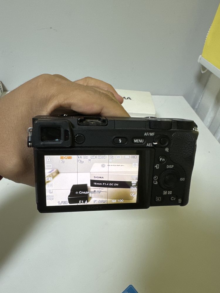 Sony 6300 с объективом Sigma 16mm