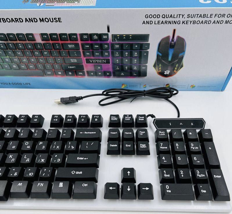 Игровая клавиатура+мышка с подсветкой