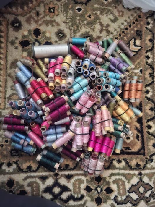 Нитки натуральный шелк