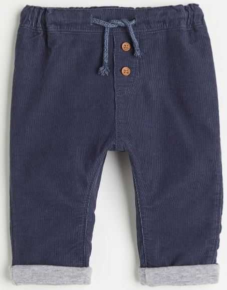 Pantaloni de catifea reiată, bebelus 9-12 luni, marime EUR 80, H&M