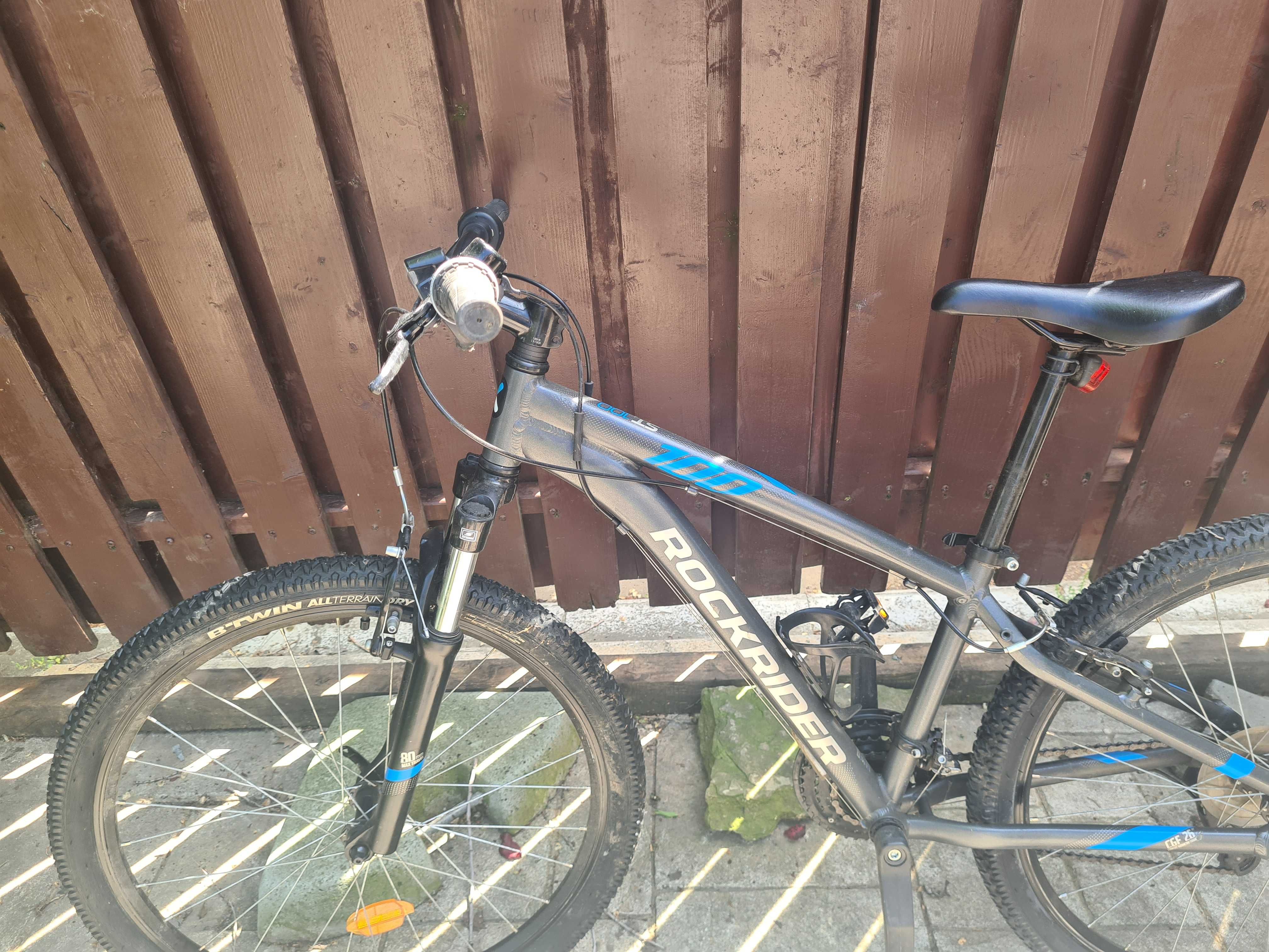 Bicicleta RockRider ST 100 MTB gri cadru XS 26"