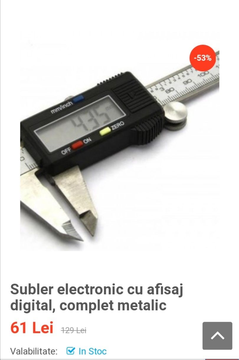 Subler electronic cu afișaj digital, cuter Werckmann