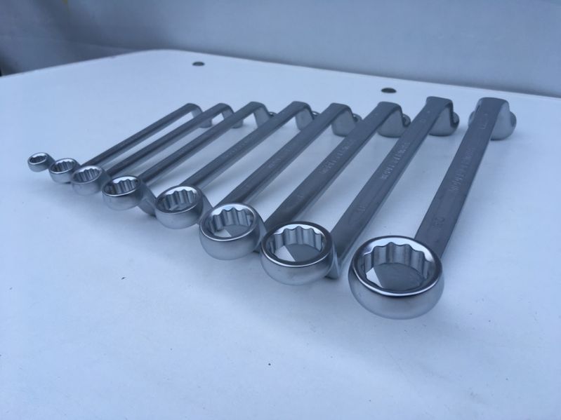 Set / Trusa / Husa chei inelare cu cot 8 piese 6 - 22 chrome vanadium