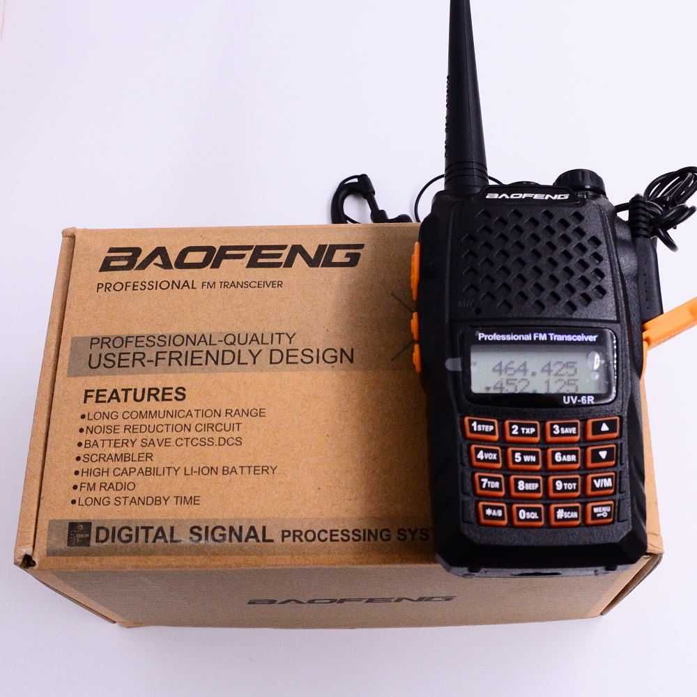 Нова Baofeng UV-6R 8W 5000mah Модел 2022 Мощна Двубандова Радиостанция