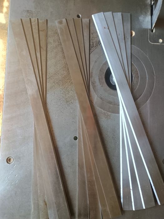 Set cuțite abric 600*35*3 mm și 800*30*3 mm