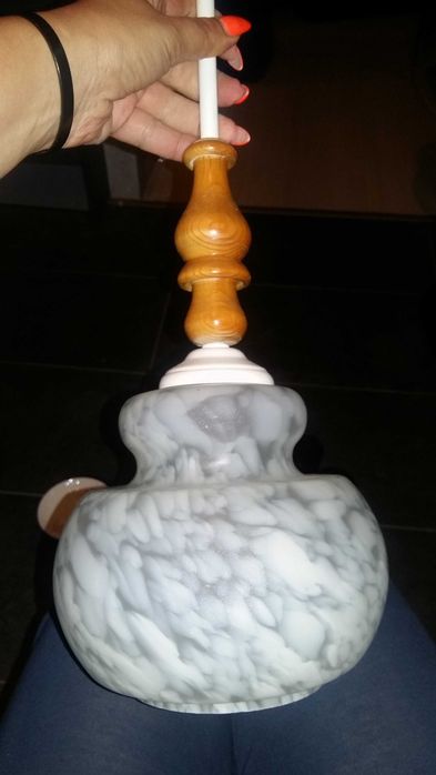 Лампа за таван лампион пендел абажур полилей соц ретро