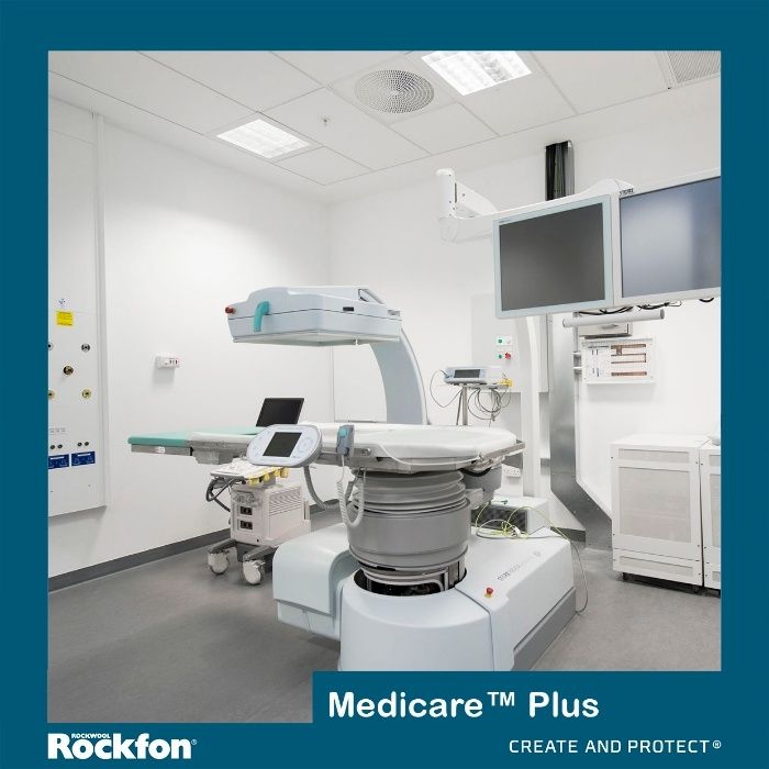 Rockfon® MediCare™ - медицинский подвесной потолок типа армстронг