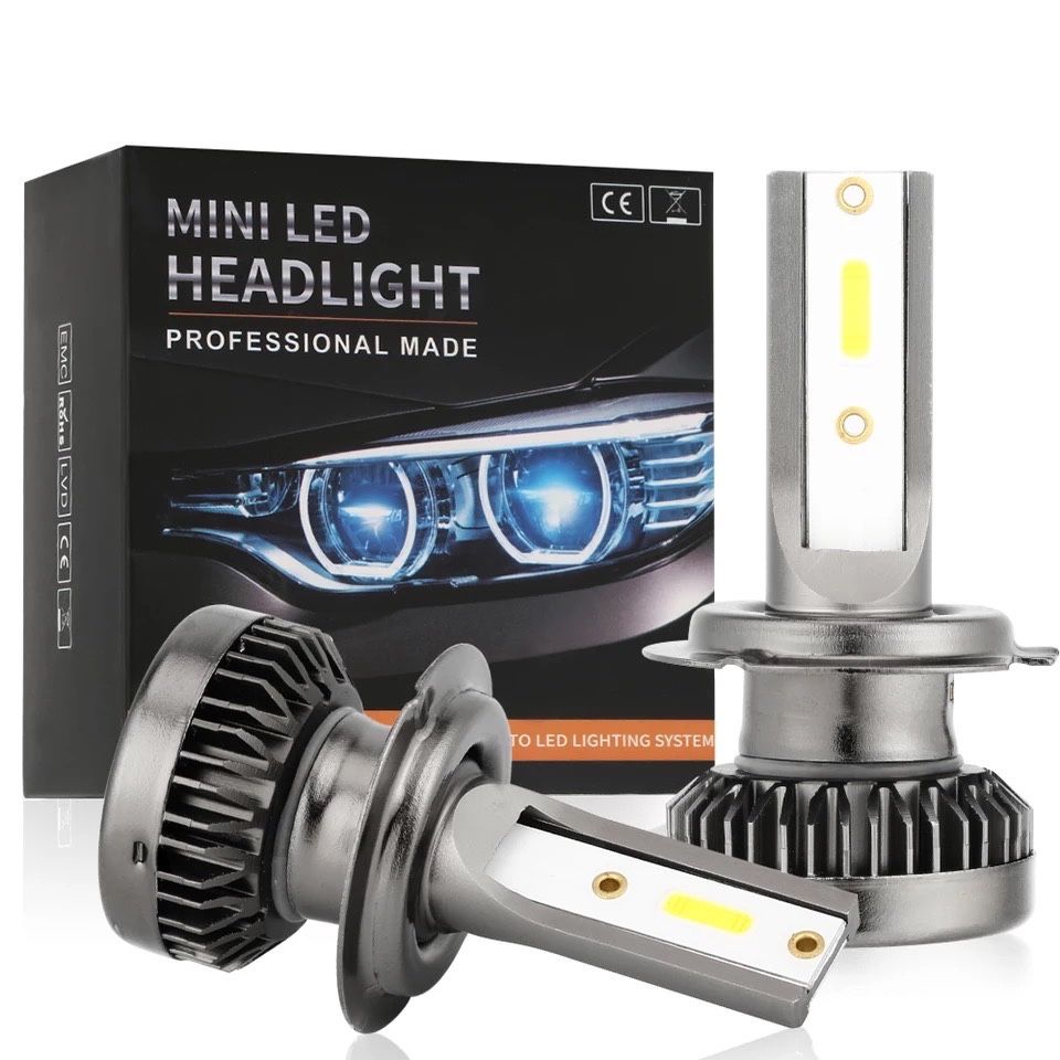 Set 2 Becuri cu led mini 3 super slim, Led Headlight,12v ,100w