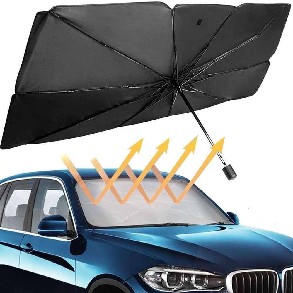 Универсальный автозонт от солнца 70×130 см — компактный и надёжный