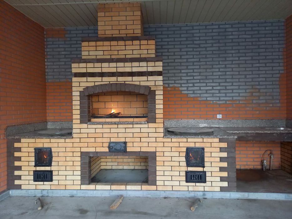 Казан, мангал, кактал, барбекю. Кладка каминных печей и комплексов