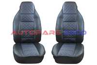 Калъфи за предни седалки тип Масажор S STYLE / Черно със син шев