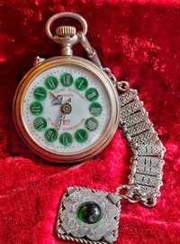 Швейцарски джобен часовник Roskopf  с кюстек