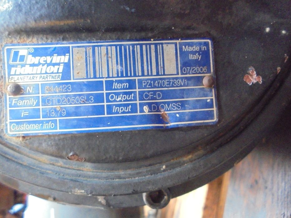 Transmisii Brevini CTD2050SL3 PZ1470E7 cu hidromotor