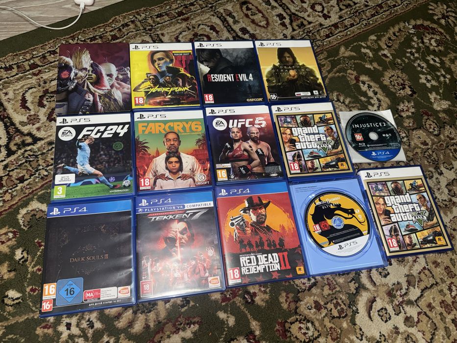 (PS4)(PS5) игры RDR 2 FC UFC 5 GTA 5 и тд