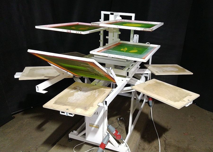 Станок для шелкографии новый карусель