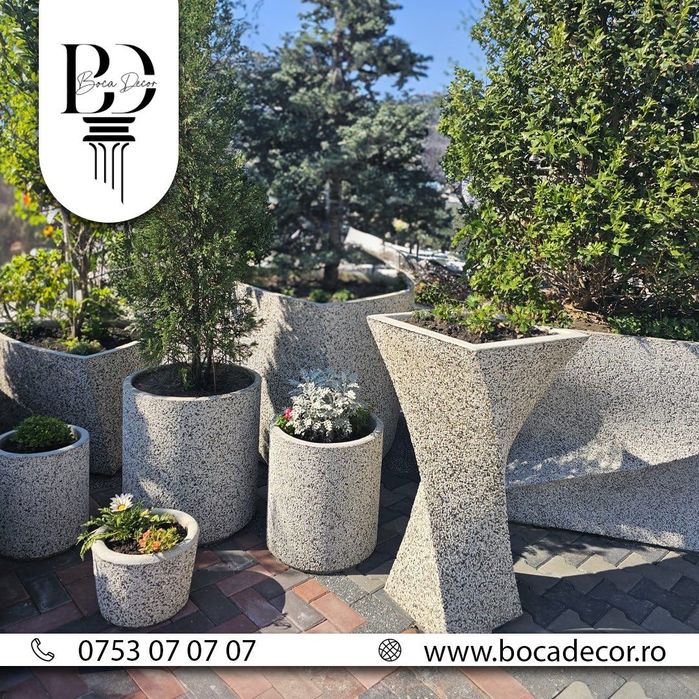 Vaze, jardiniere, mobilier urban, banci- Preț Producator