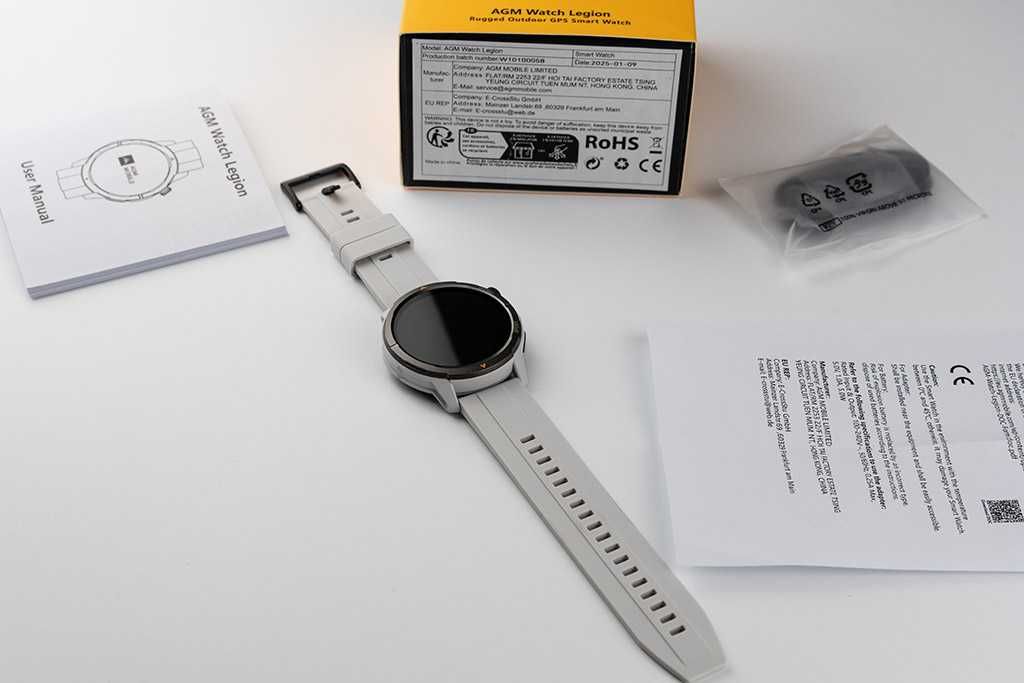 Смарт часовник AGM Watch Legion, 1.43" AMOLED дисплей, модел 2025!