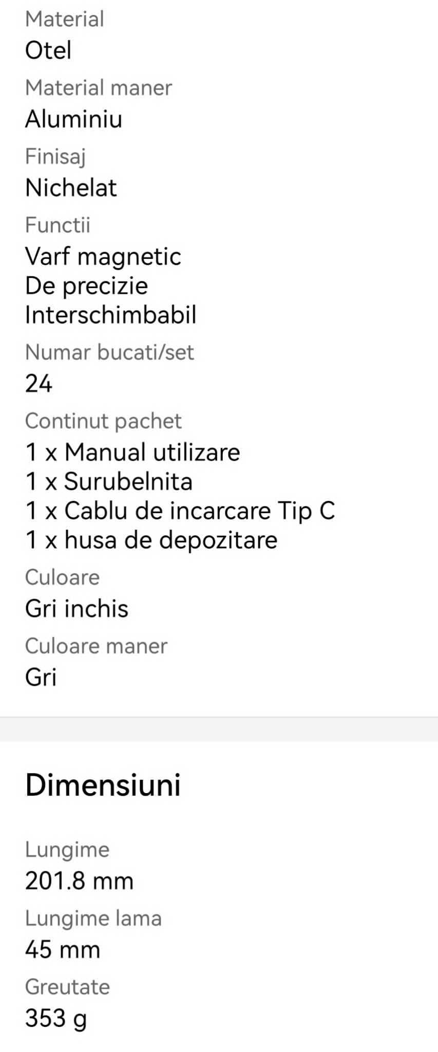 Șurubelniță electrică Xiaomi