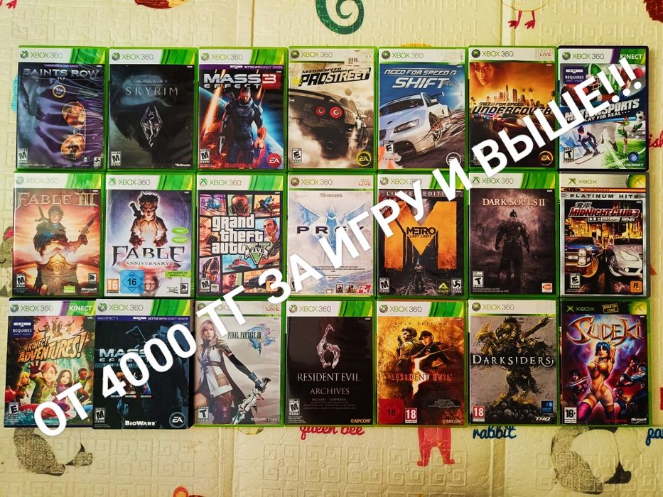 Xbox 360 лицензионные игры/диски