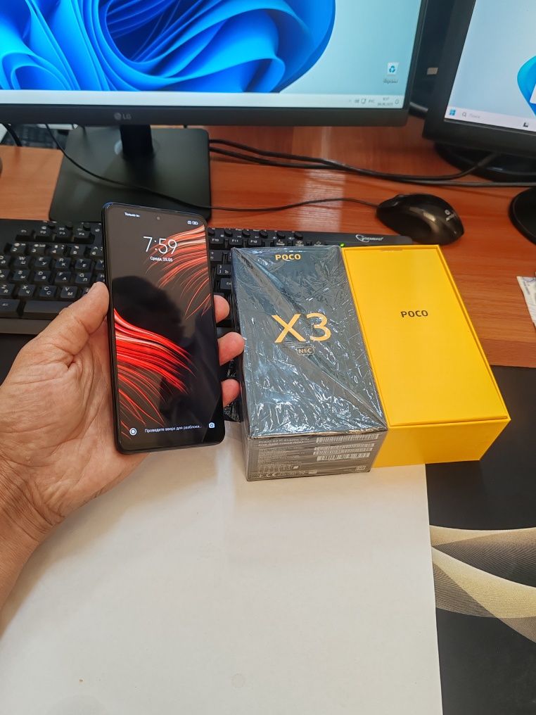 Poco X3nfc 8 /128gb(2023)ideal ochilmagan usta kurmagan aybi yuq tozza