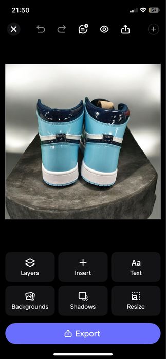 Air jordan 1 unc patent